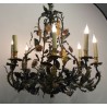 Italian painted iron chandelier at  Moinat SA  - Antiques and home décor