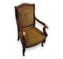 Fauteuil Restauration en acajou