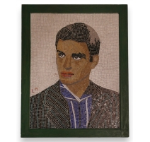 Tableau mosaïque portrait d'homme