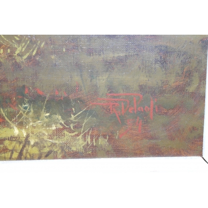 Paintings | Oil on canvas, ‘Chasse à cour’, signed Moinat SA  – Antiques and home décor
