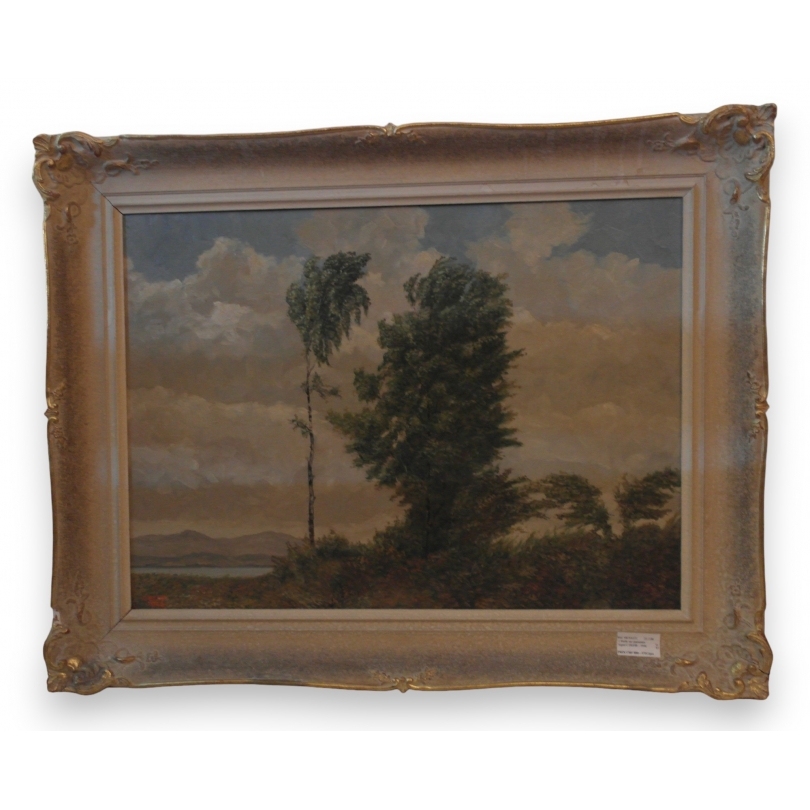 Paintings | Oil on panel, ‘Tree’, signed C. Behr Moinat SA  – Antiques and home décor