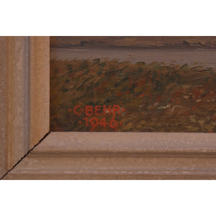 Paintings | Oil on panel, ‘Tree’, signed C. Behr Moinat SA  – Antiques and home décor