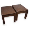  Paire de table en paille tressée, 1940 sur  Moinat SA  - Antiquités décoration