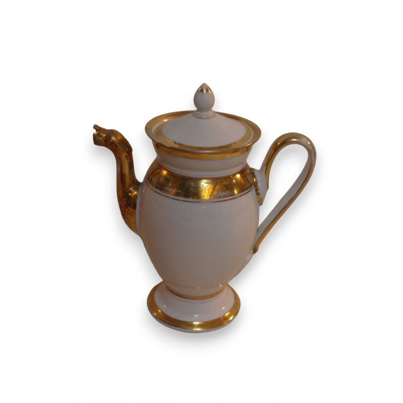 Porcelain coffee pot, as is, at Moinat SA – Antiques and home décor
