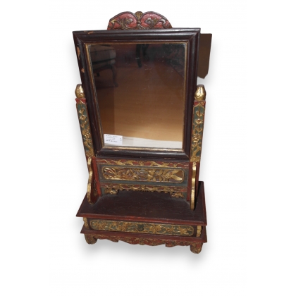  Petit miroir de table en bois - Chine sur  Moinat SA  - Antiquités décoration