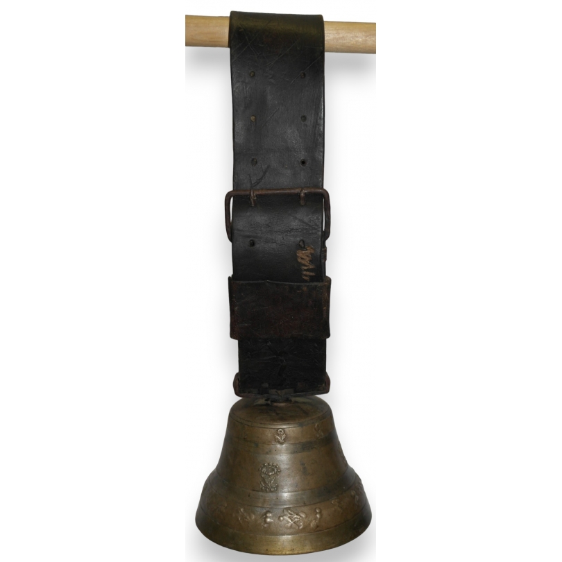  Cloche en bronze avec drapeau de sur  Moinat SA  - Antiquités décoration