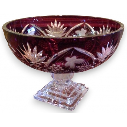Coupe en cristal coloris violet