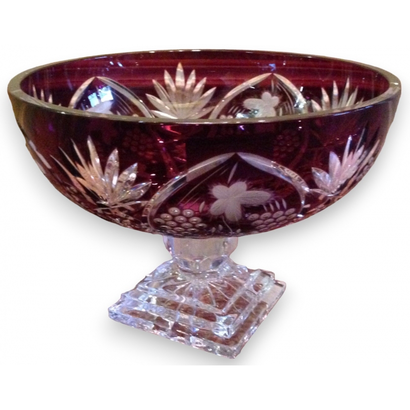 Coupe en cristal coloris violet