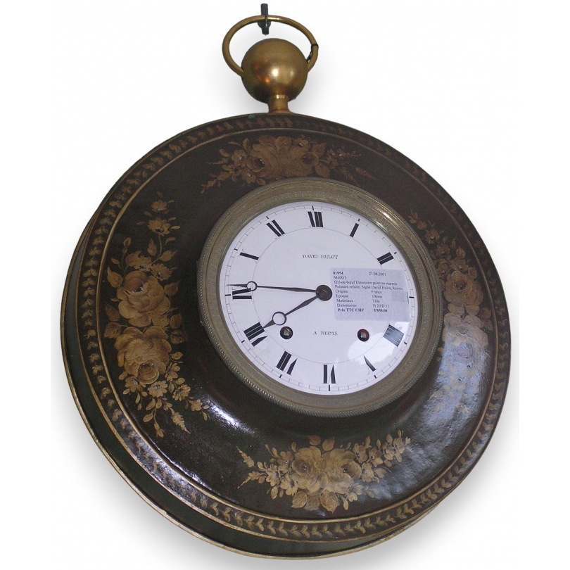 Directoire wall clock, painted