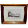 Engraving ‘Lake of Lausanne above Pandex’ by Moinat SA – Antiques and decorative items – Engravings, lithographs