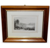 Gravure "Lake of Lausanne above Pandex"