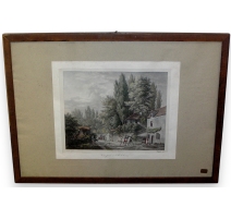 Gravure "Vue prise à Ville-d'Avray"