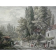 Gravure "Vue prise à Ville-d'Avray"