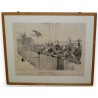 Gravure satirique "Les chemins de fer"  sur Moinat SA  - Antiquités décoration -  Gravures, Lithos