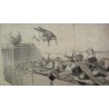 Gravure satirique "Les chemins de fer"  sur Moinat SA  - Antiquités décoration -  Gravures, Lithos