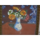 Gouache "bouquet de fleurs" signé F.