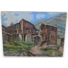 Paintings | Oil on panel, ‘Old Zermatt’, signed Moinat SA  – Antiques and home décor