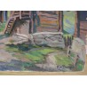Paintings | Oil on panel, ‘Old Zermatt’, signed Moinat SA  – Antiques and home décor