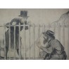 Satirical engraving ‘Les chemins de fer’ depicting Moinat SA – Antiques and decorative items – Engravings, lithographs