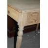  Table de ferme en brut avec un tiroir sur  Moinat SA  - Antiquités décoration