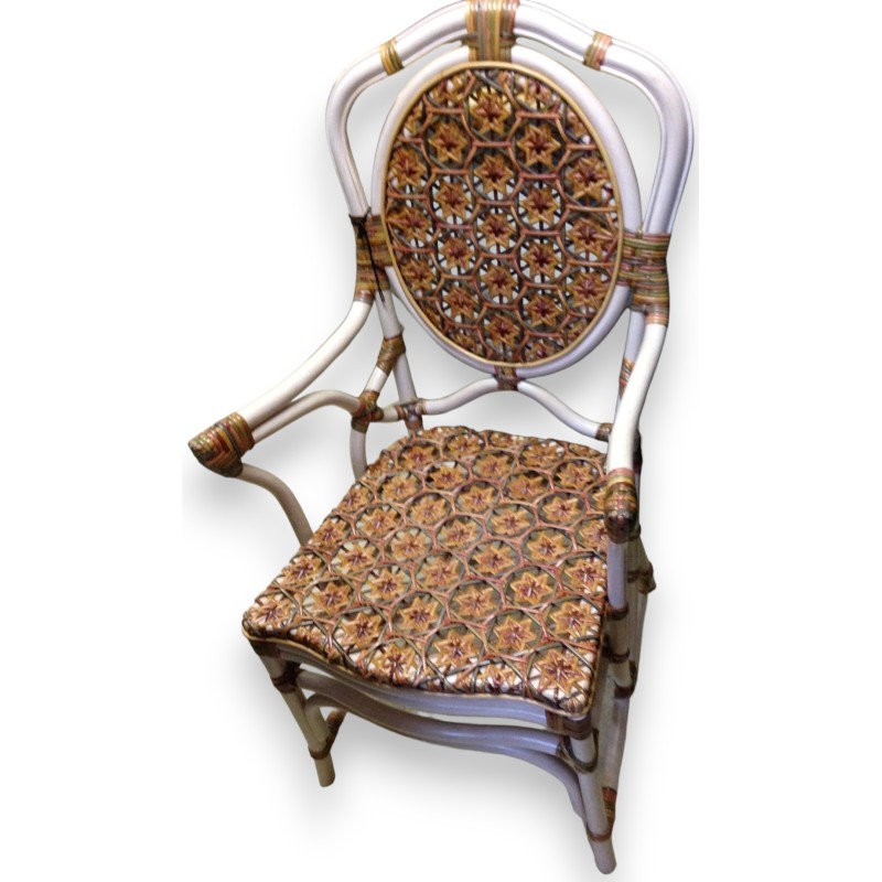 Daisy armchair in white wood, available from Moinat SA – Antiques and home décor