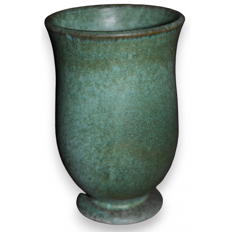 Vase vert signé NOVERRAZ