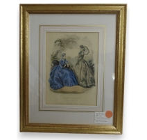 Gravure "La mode illustrée"