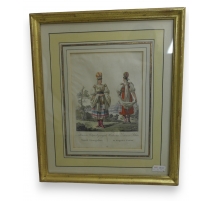 Gravure "Costumes" Allemagne