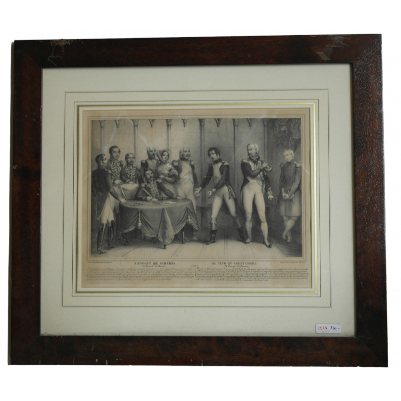 Gravure "L'enfant de Giberne"