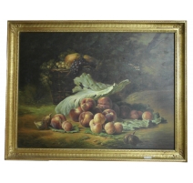 Huile sur toile "Nature morte" ,signé