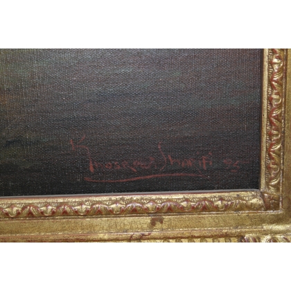 Paintings | Oil on canvas  "Still Life", signed Moinat SA  - Antiques and home décor