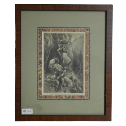 Engraving "Ladder road..." by Moinat SA – Antiques and decorative items – Engravings, lithographs