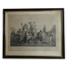 Engraving: ‘Feast of Our Lady of the Bow in Sur Moinat SA’ – Antiques and home décor – Engravings, lithographs