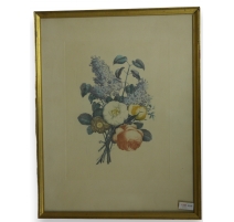 Gravure "bouquet de fleures"