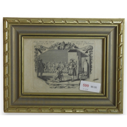 Engraving of ‘King Henry VIII’ by Moinat SA – Antiques and decorative items – Engravings, lithographs