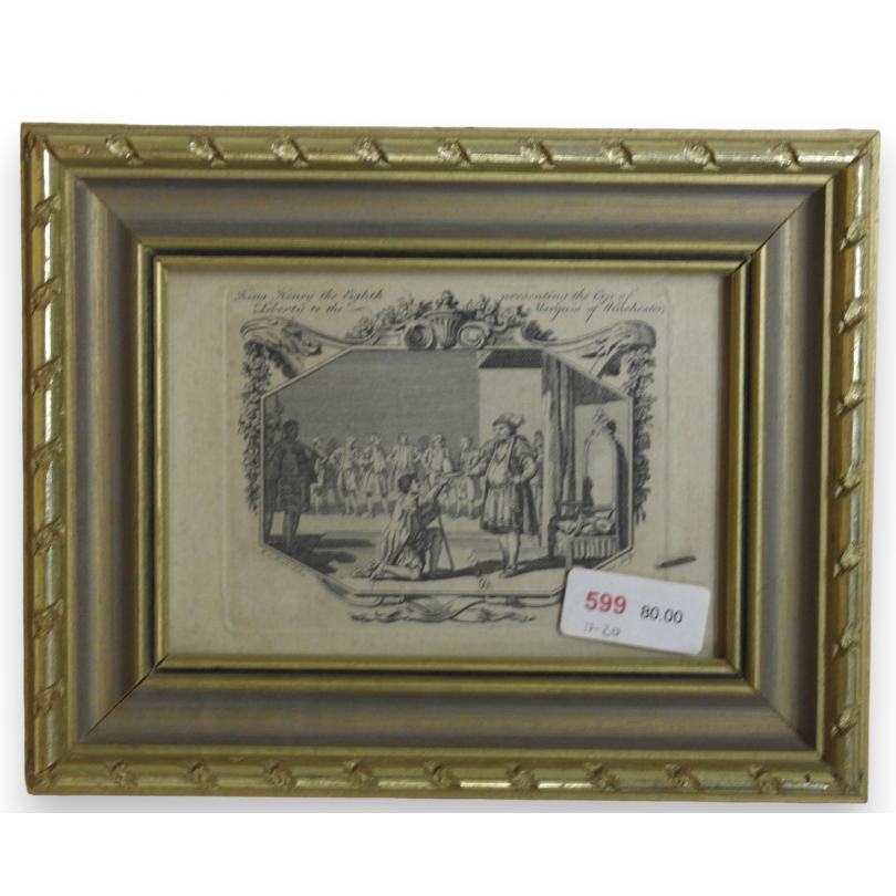 Gravure "King Henry the eighth  sur Moinat SA  - Antiquités décoration -  Gravures, Lithos