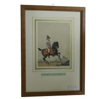 Gravure "Stabs Officier - Dt. Linien