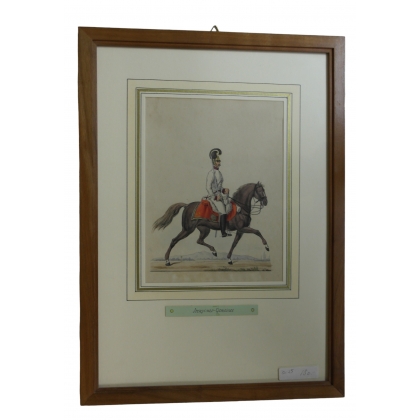 Gravure "Dragoner-Gemeiner"  sur Moinat SA  - Antiquités décoration -  Gravures, Lithos