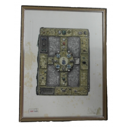 Engraving from the Gospel Book of Saint Gauzelin at Moinat SA – Antiques and decorative items – Engravings, lithographs