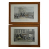 Paire de gravures "Hyde Park Corner -