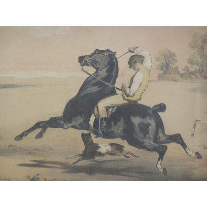 Engraving ‘Etude variées No. 5’ by DeDreux on Moinat SA – Antiques and decorative items – Engravings, lithographs