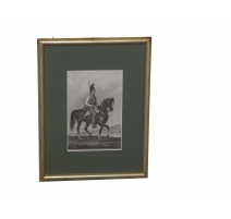 Gravure "Cuirassier Russe"