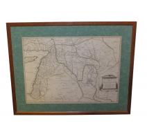 Gravure carte "Assyria vetus divisa in