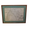Gravure carte "Assyria vetus divisa in