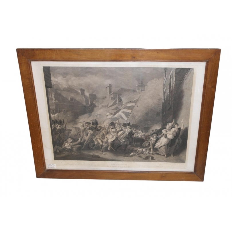 Gravure "The death of Major Pierson"