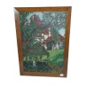 Paintings | Oil on canvas “Holligen Castle” Moinat SA  – Antiques and home décor