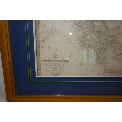 Map of European Turkey and  by Moinat SA  - Antiques and decorative items -  Engravings, lithographs