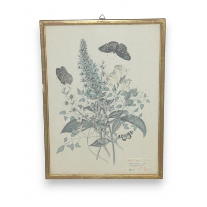  Reproduction "fleurs" sur  Moinat SA  - Antiquités décoration