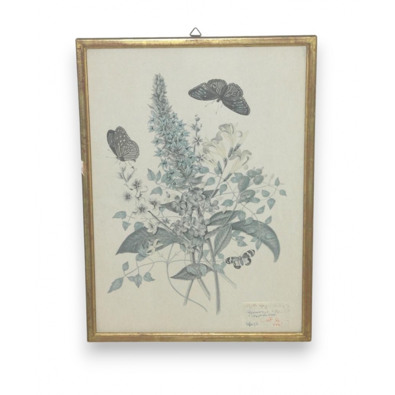  Reproduction "fleurs" sur  Moinat SA  - Antiquités décoration