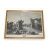 Engraving: ‘First view of the ruins of the bridge over the Moinat SA’ – Antiques and decorative items – Engravings, lithographs